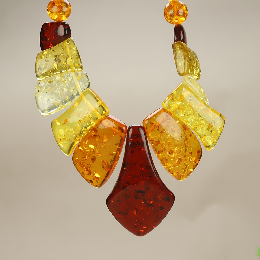 Bohemian Style Retro Gradual Change Tower Necklace